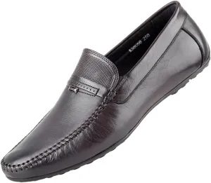 KS Men's Driving Shoes Loafer Slip On Shoes for Formal Dress Casual Leather Shoes