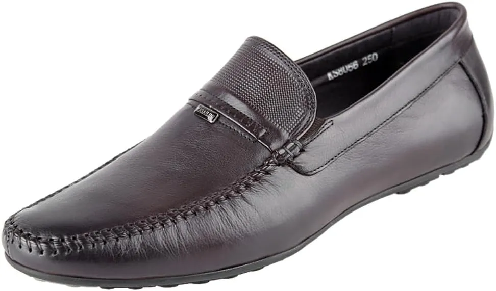 KS Men's Driving Shoes Loafer Slip On Shoes for Formal Dress Casual Leather Shoes