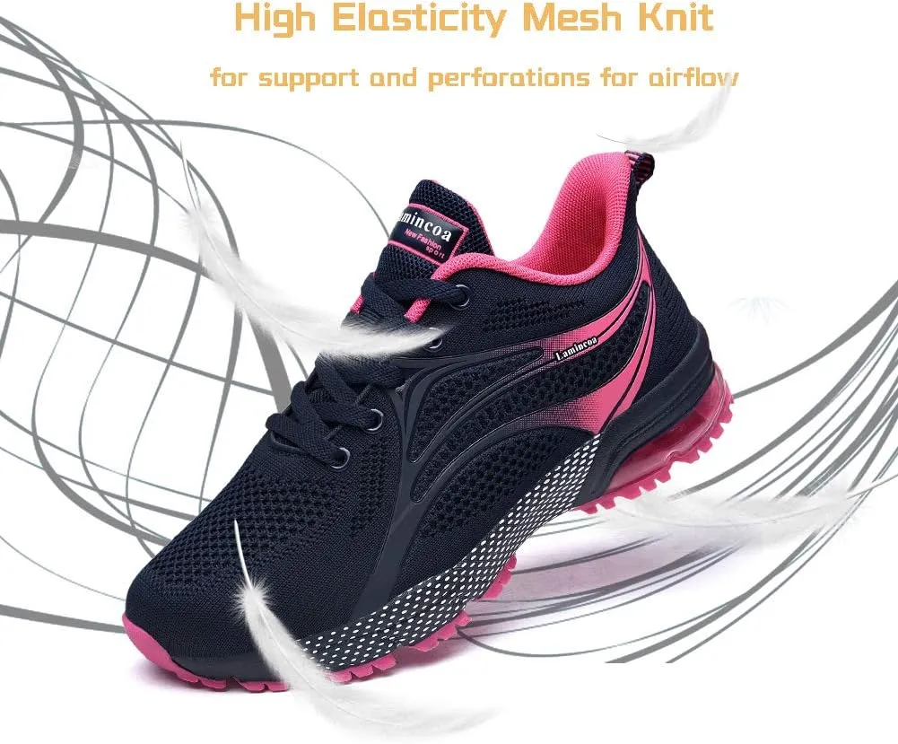 Lamincoa Womens Air Running Shoes Athletic Women Sneakers Non Slip Womens Tennis Shoes