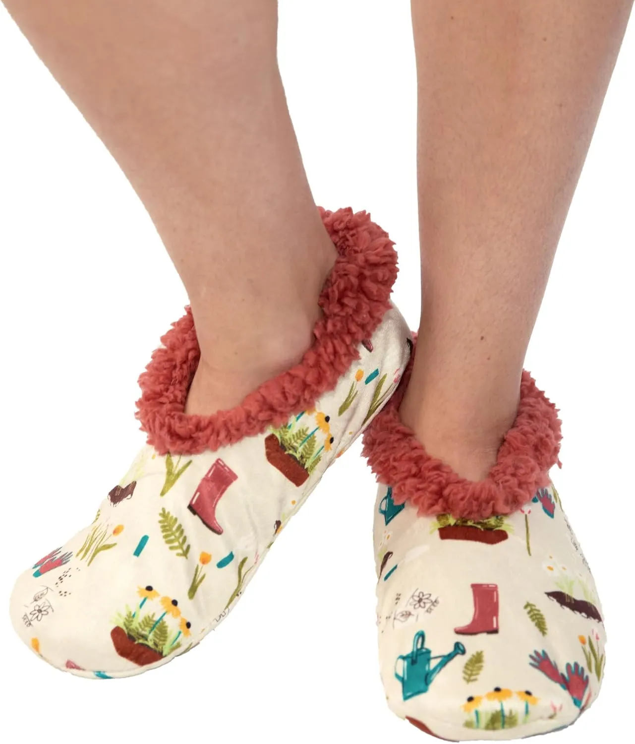 Lazy One Fuzzy Feet Slippers for Women, Cute Fleece-Lined House Slippers, Cute Slipper Socks