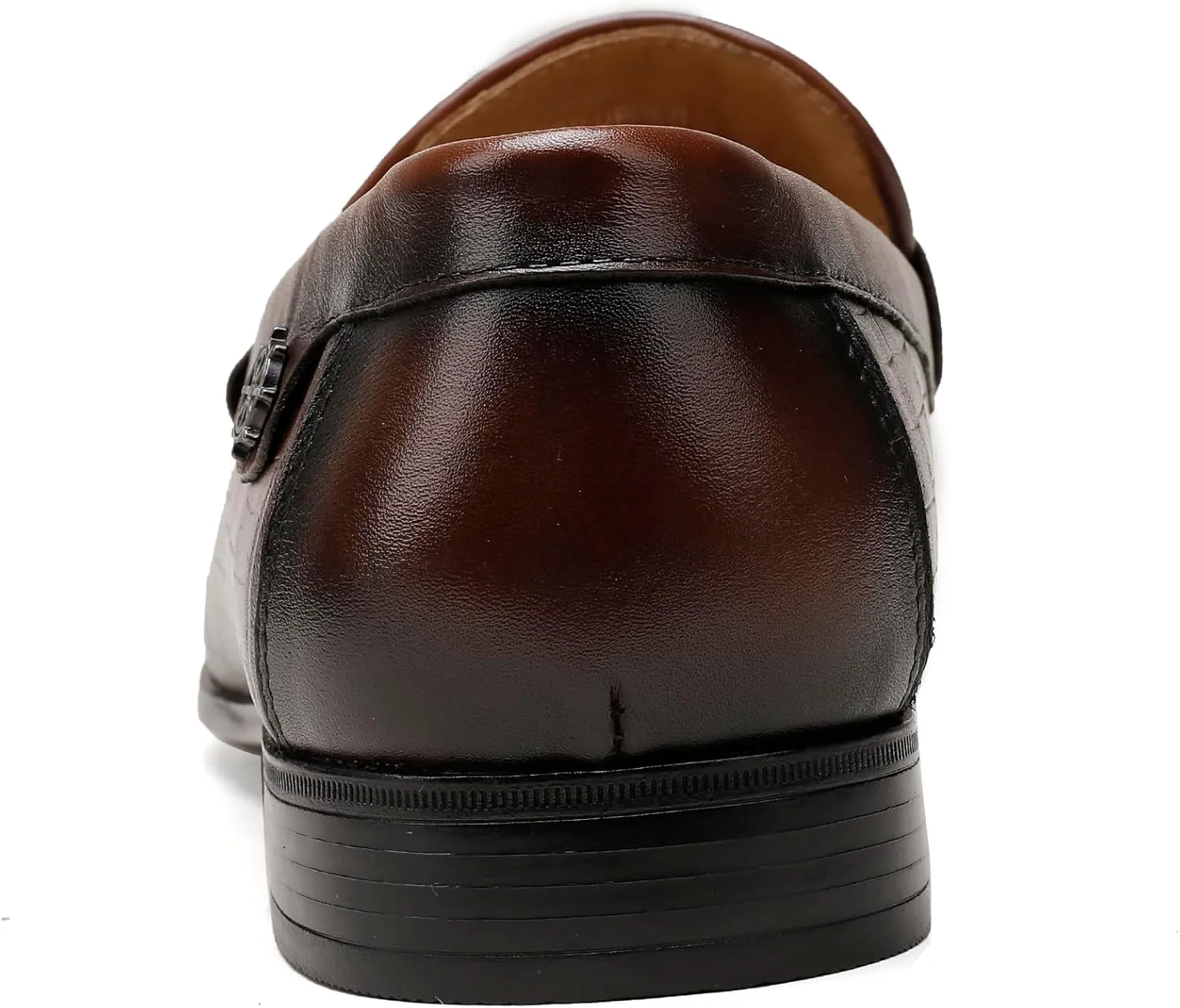 Leather Dress Shoes for Mens, Premium Crocodile Printed Formal Shoes Driving Fashion Party Slip-on Loafer for Men