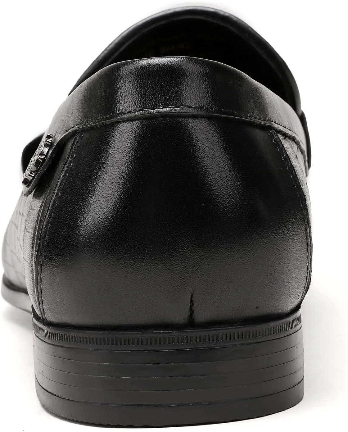 Leather Dress Shoes for Mens, Premium Crocodile Printed Formal Shoes Driving Fashion Party Slip-on Loafer for Men