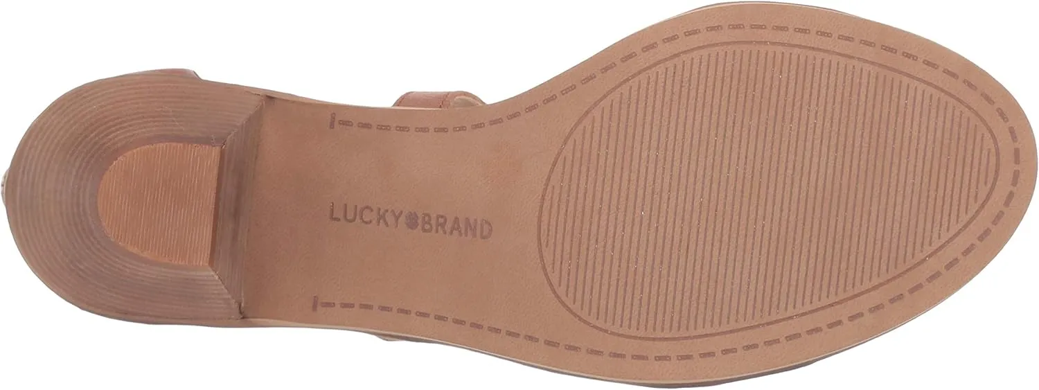 Lucky Brand Women's Ressia Ankle Strap Sandal Heeled