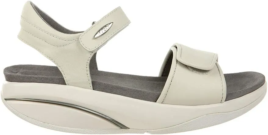 MBT Women's Malia Leather Rocker Bottom Sandal with Adjustable Straps