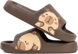 Men's and Women's Capybara Slides,Cute Capybara Slippers for Indoor Outdoor,Non Slip Quick Drying Shower Shoes,Comfort Cloud Slides Sandals