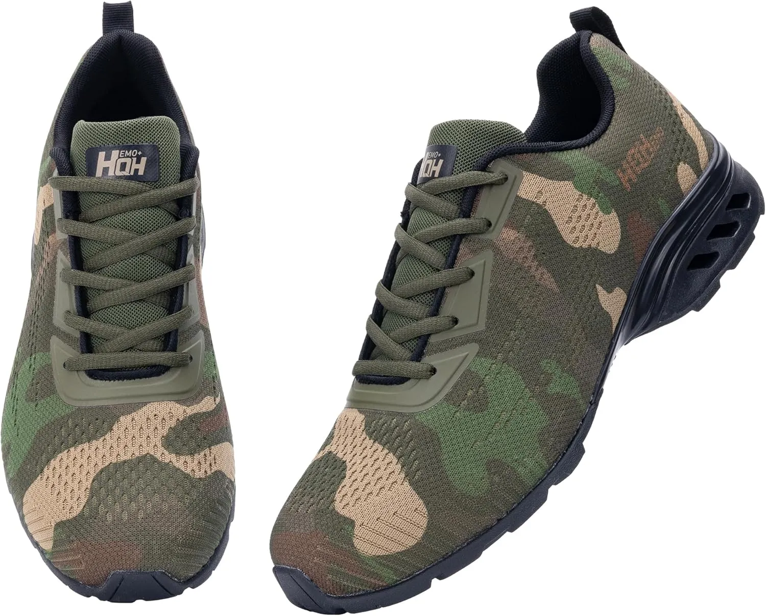 Mens Camo Shoes Fashion Sneakers | Tennis Walking Shoes | Trail Running Shoes for Men | SNAXE 1.0 Non-Slip Gym Jogging Road Running Shoes | Cross-Training Athletic Workout Outdoor Size US 7-12