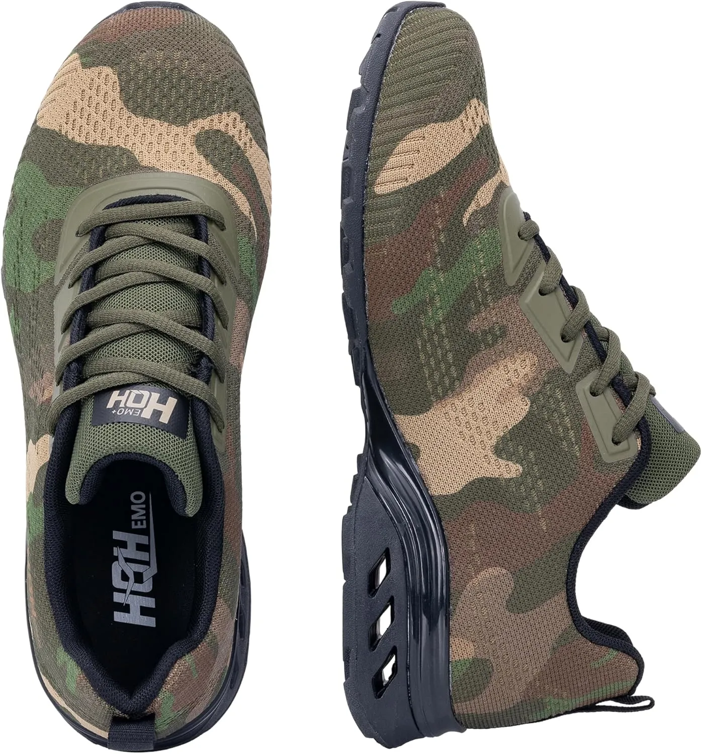 Mens Camo Shoes Fashion Sneakers | Tennis Walking Shoes | Trail Running Shoes for Men | SNAXE 1.0 Non-Slip Gym Jogging Road Running Shoes | Cross-Training Athletic Workout Outdoor Size US 7-12