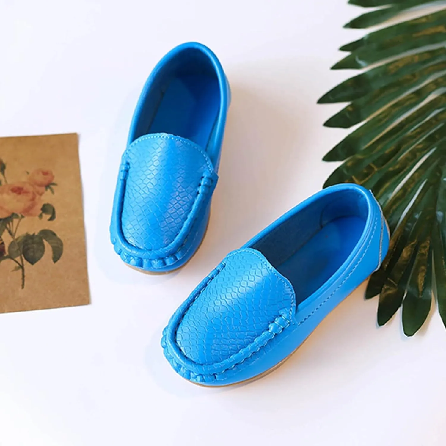 Men's Casual Dress Sneakers Toddler Little Kid Boys Girls Soft Slip On Loafers Dress Flat Shoes Boat Shoes Casual
