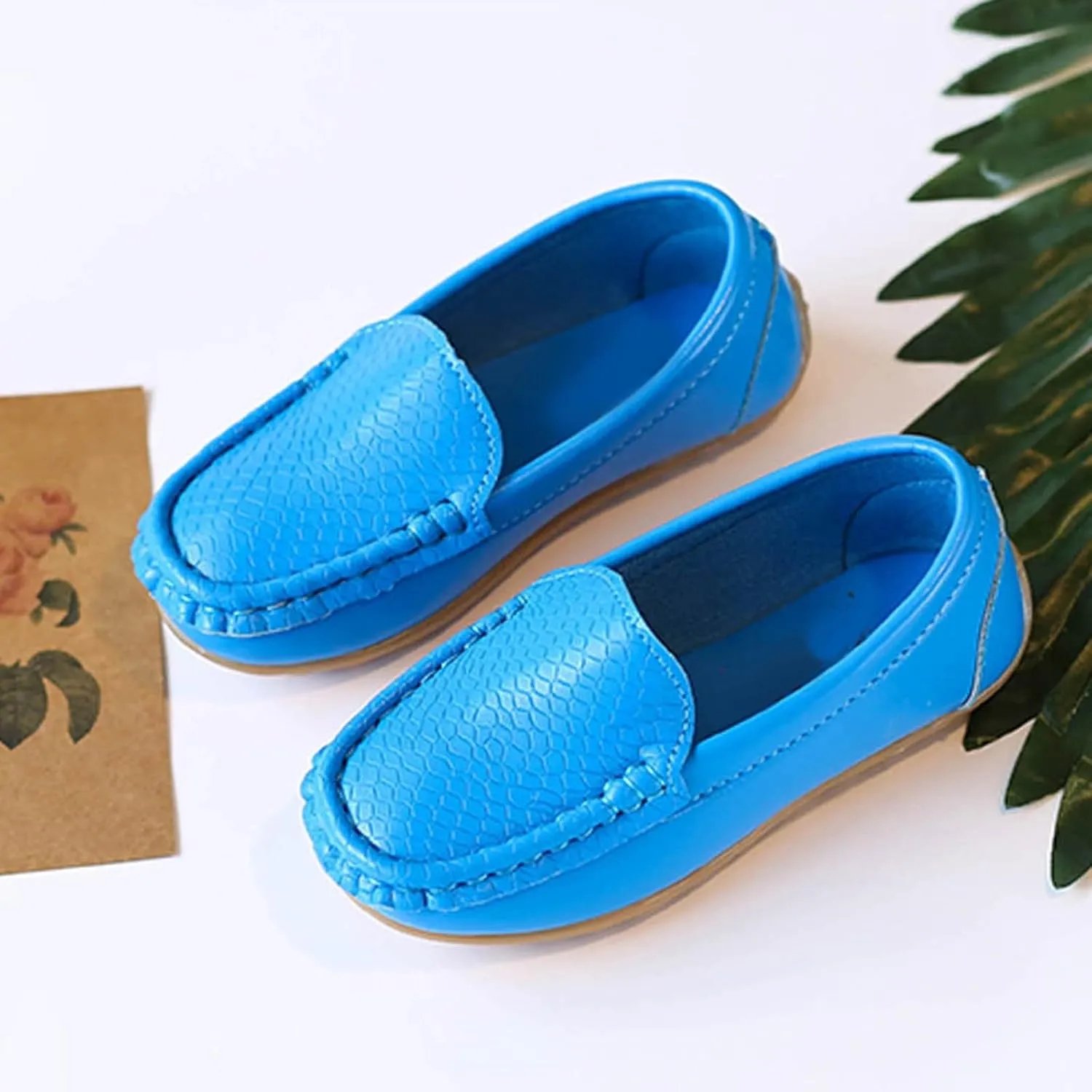 Men's Casual Dress Sneakers Toddler Little Kid Boys Girls Soft Slip On Loafers Dress Flat Shoes Boat Shoes Casual