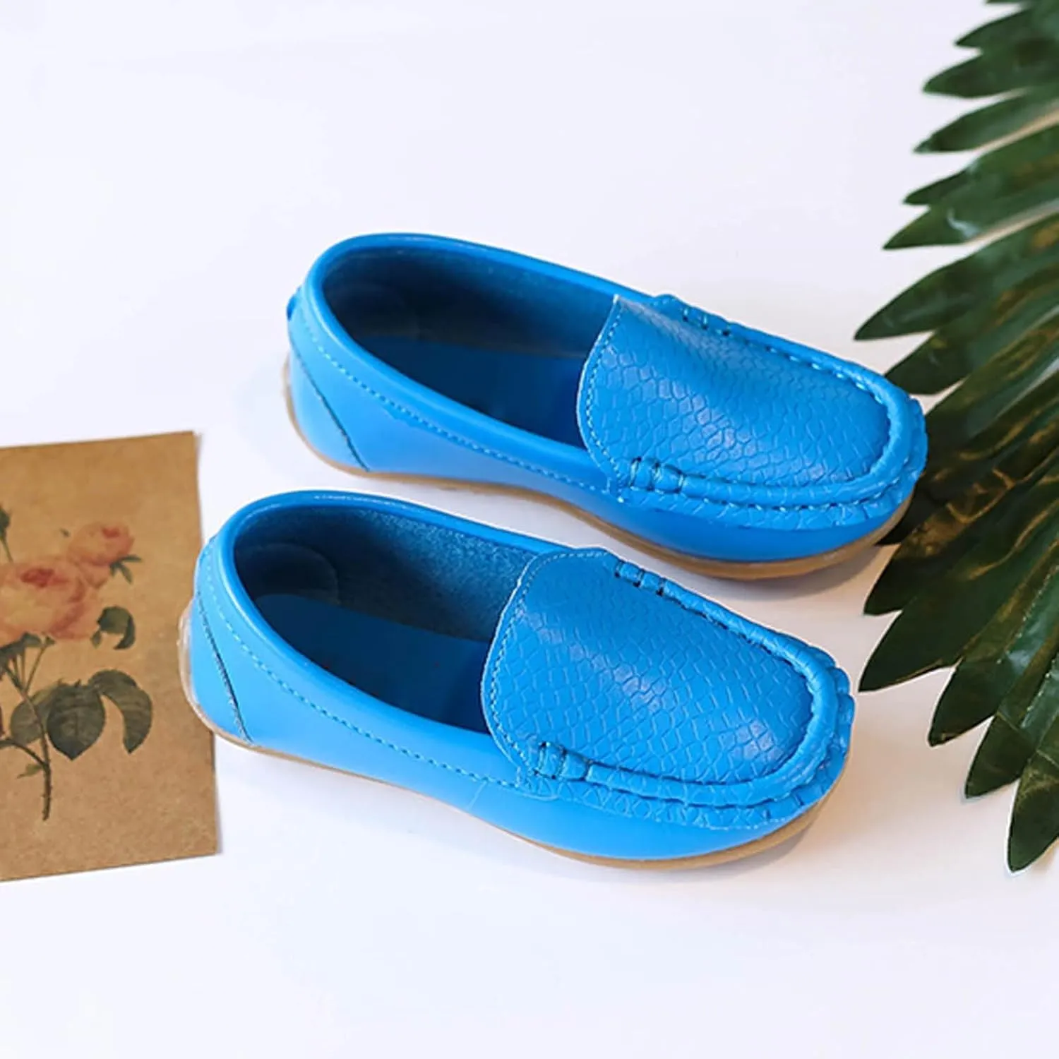 Men's Casual Dress Sneakers Toddler Little Kid Boys Girls Soft Slip On Loafers Dress Flat Shoes Boat Shoes Casual