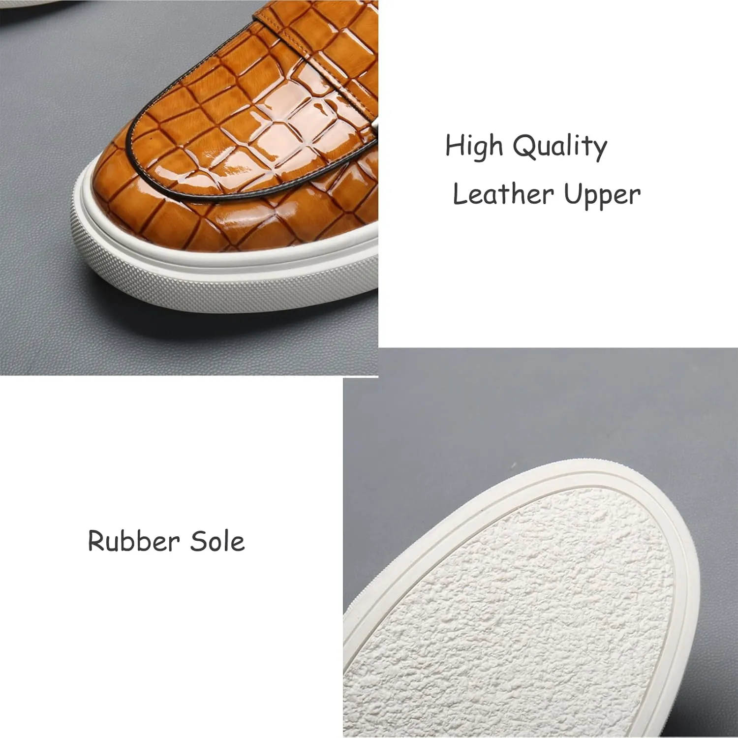 Men's Crocodile Print Double Monk Strap Slip-on Loafers Fashion Patent Leather Classic Oxford Dress Business Shoes Rointed Toe Comfort Sneakers