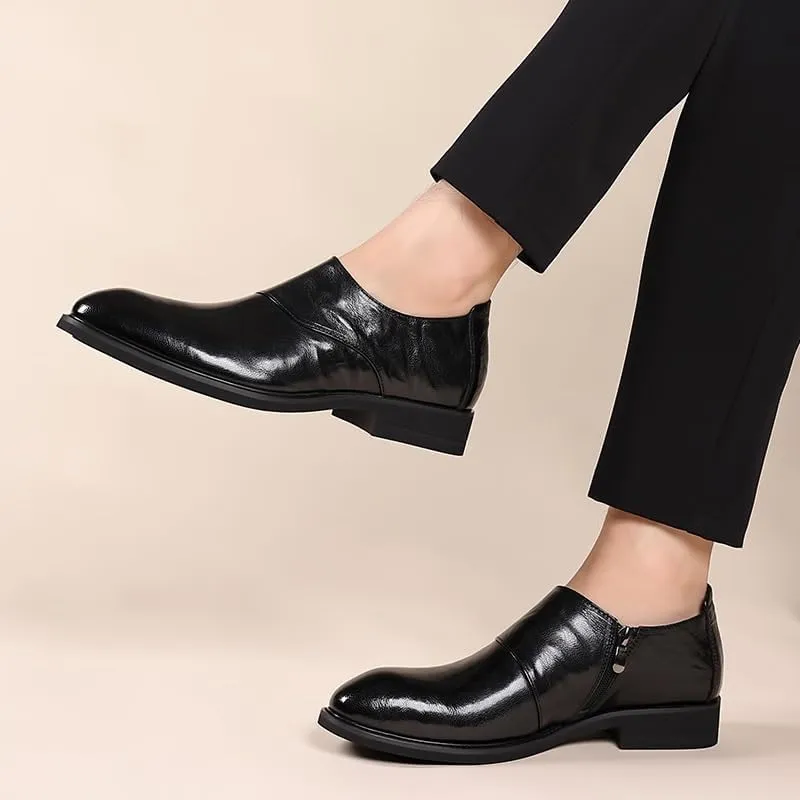 Mens Derby Shoes Modern Business Wingtip Lace Up Dress Shoes Fashion Men’s Dress Oxford Formal Shoes Leather Business Shoes(7)