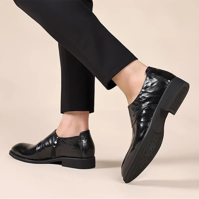 Mens Derby Shoes Modern Business Wingtip Lace Up Dress Shoes Fashion Men’s Dress Oxford Formal Shoes Leather Business Shoes(7)