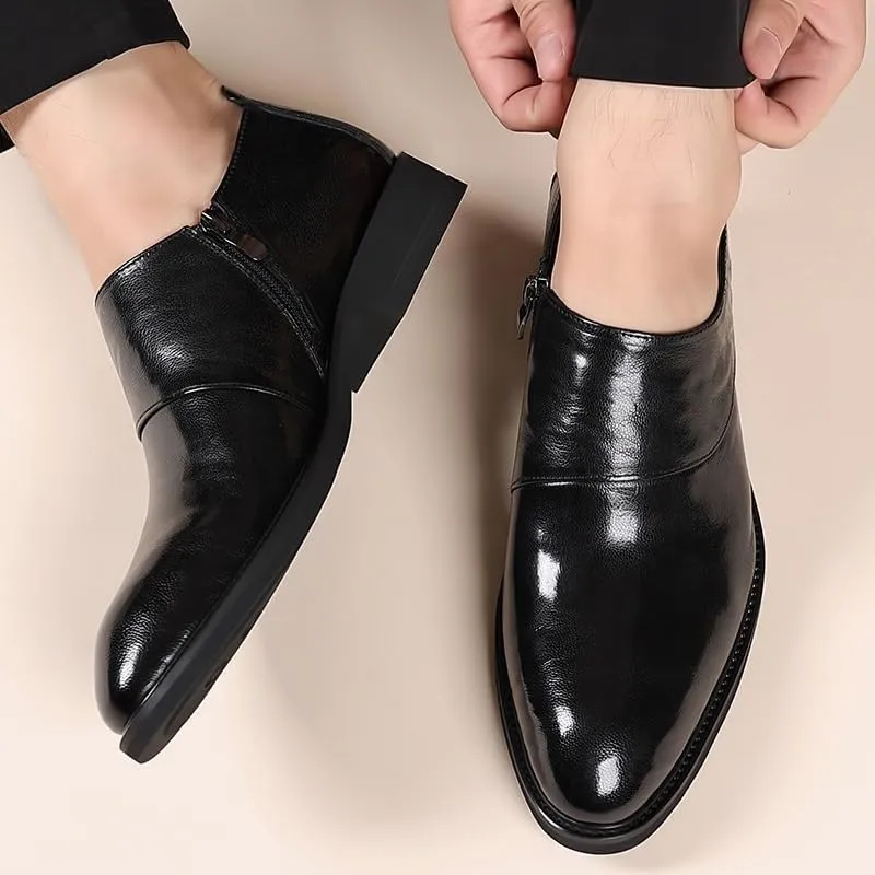 Mens Derby Shoes Modern Business Wingtip Lace Up Dress Shoes Fashion Men’s Dress Oxford Formal Shoes Leather Business Shoes(7)