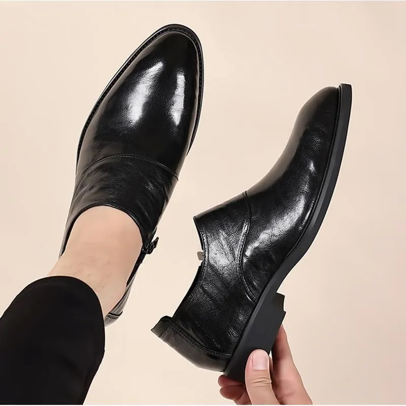 Mens Derby Shoes Modern Business Wingtip Lace Up Dress Shoes Fashion Men’s Dress Oxford Formal Shoes Leather Business Shoes(7)