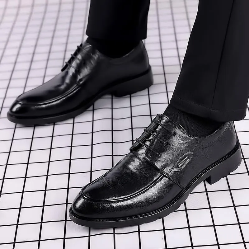 Men’s Dress Loafer Shoes Pointed Toe Classic Oxfords Shoes Formal Business Wedding Derby Shoes for Men