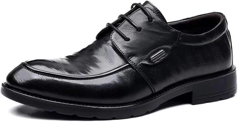 Men’s Dress Loafer Shoes Pointed Toe Classic Oxfords Shoes Formal Business Wedding Derby Shoes for Men