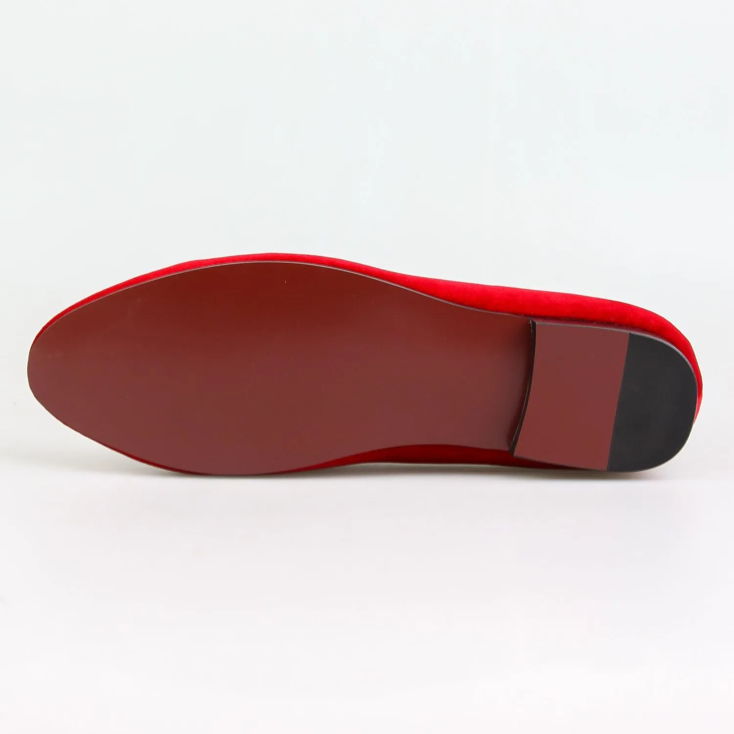 Mens Dress Shoes for Wedding Slip On Formal Velvet Loafers