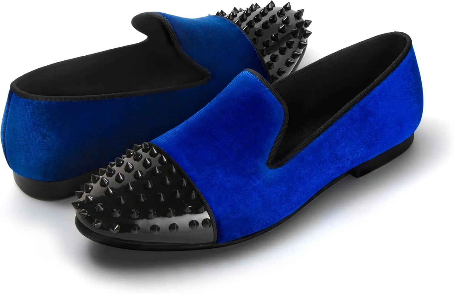 Mens Dress Shoes for Wedding Slip On Formal Velvet Loafers