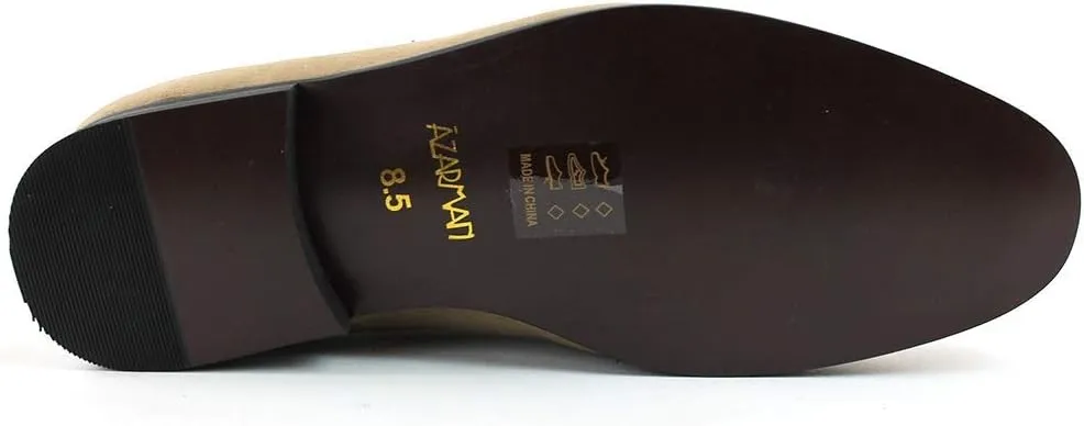 Men's Dress Shoes Loafer with Gold Buckle Slip On Formal Modern Classic