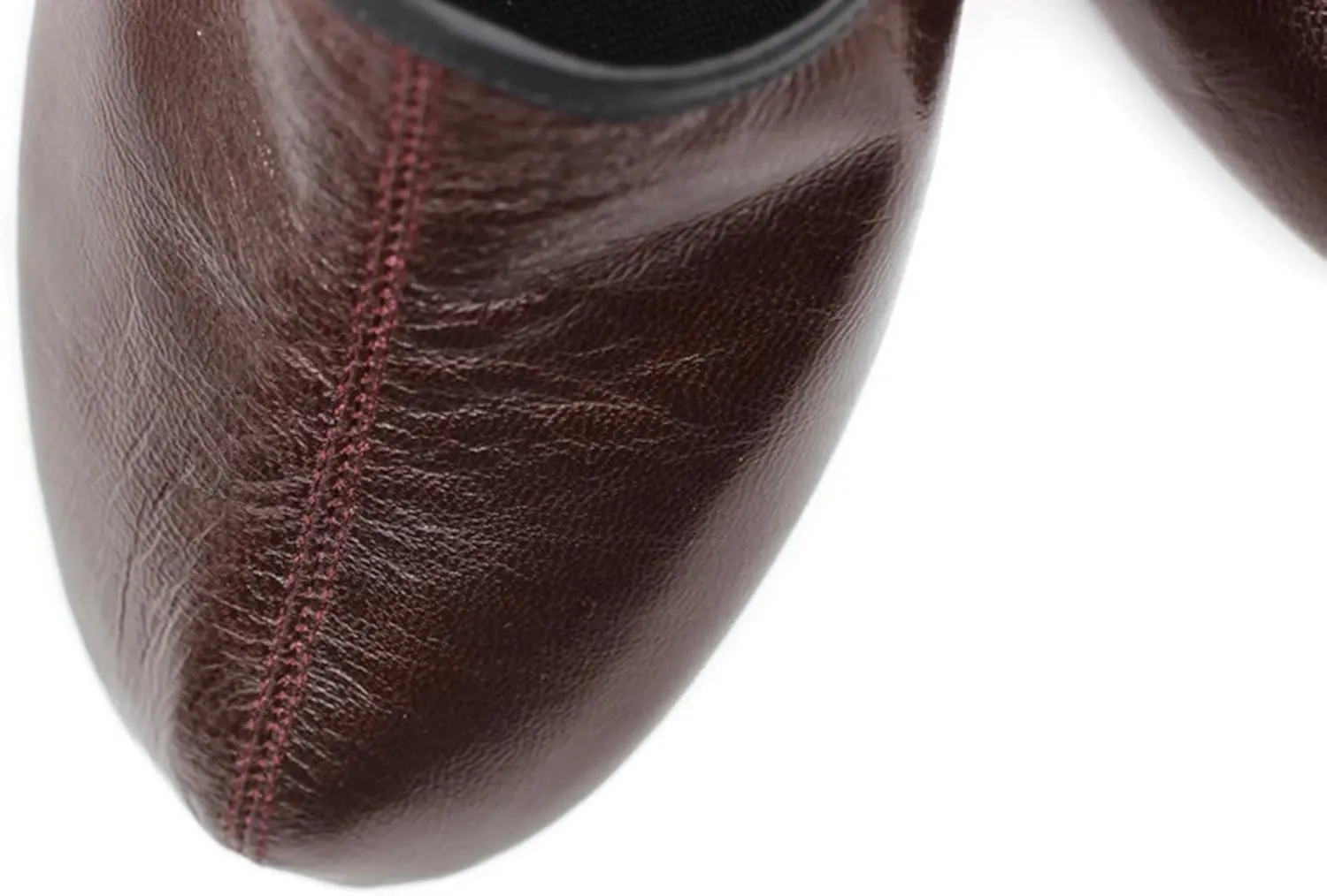 Mens Indoor Leather Slippers Bordeaux Traditional Babouche House Shoes Barefoot Moccasin