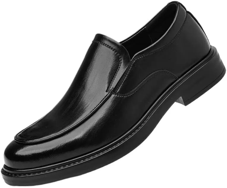 Mens Leather Shoes Classic Design Tuxedo Modern Leather Business Casual Scale Pattern Comfort Formal Shoes Wedding