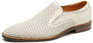 Men's Loafer Slip On Dress Casual Genuine Leather Hollow Penny Loafer Business Formal Summer Walking Shoes