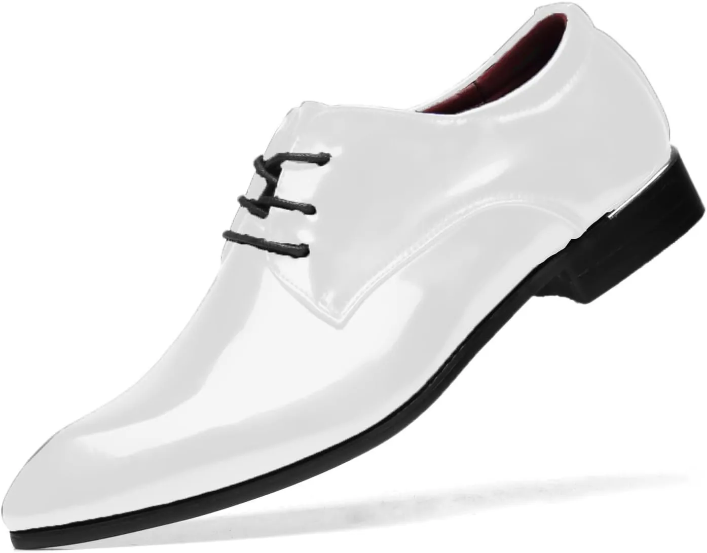 Men's Loafers Dress Shoes Patent Leather Glitter Prom Tuxedo Slip-on Suit Shoes