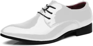 Men's Loafers Dress Shoes Patent Leather Glitter Prom Tuxedo Slip-on Suit Shoes