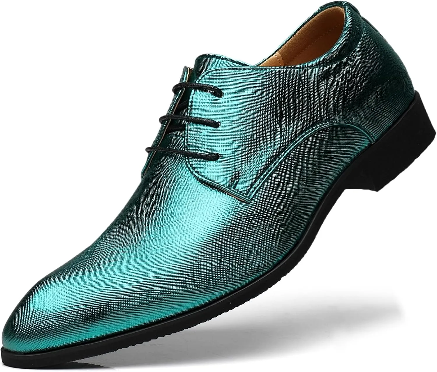 Men's Loafers Dress Shoes Patent Leather Glitter Prom Tuxedo Slip-on Suit Shoes