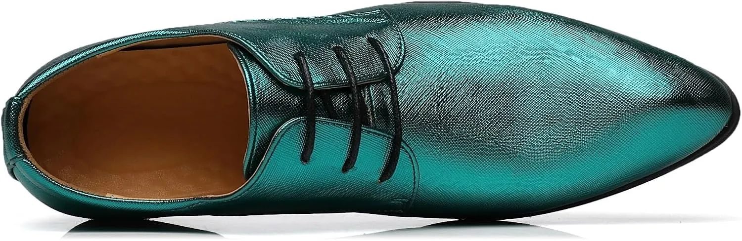 Men's Loafers Dress Shoes Patent Leather Glitter Prom Tuxedo Slip-on Suit Shoes