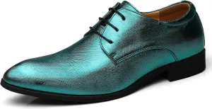 Men's Loafers Dress Shoes Patent Leather Glitter Prom Tuxedo Slip-on Suit Shoes
