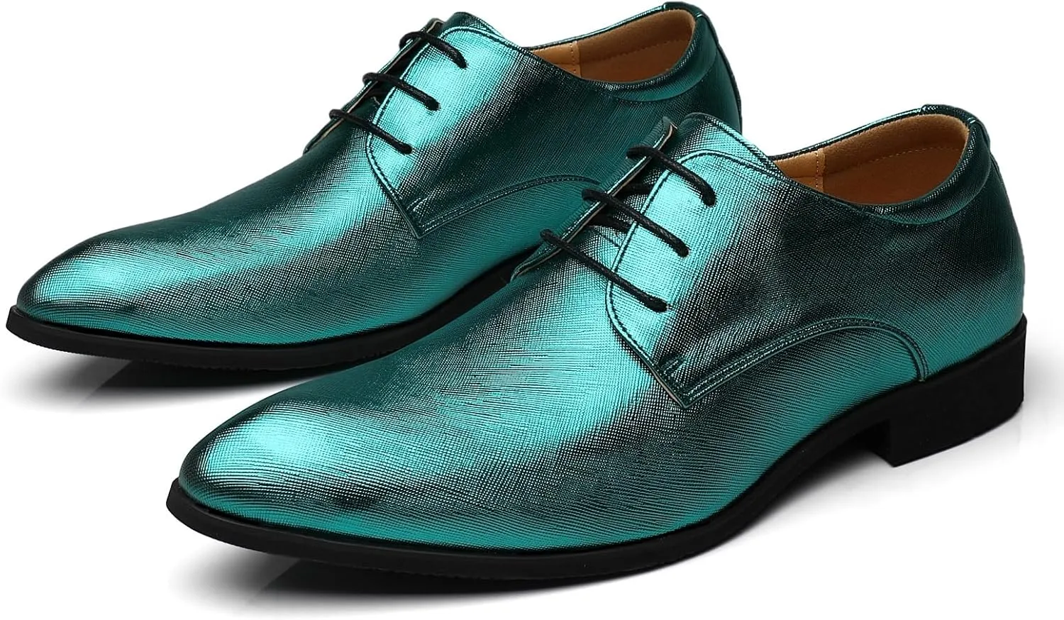Men's Loafers Dress Shoes Patent Leather Glitter Prom Tuxedo Slip-on Suit Shoes