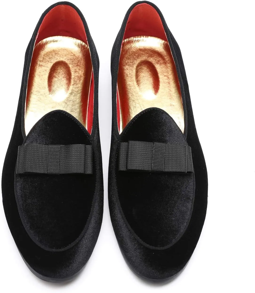 Mens Loafers Driving Shoes for Men Leather Elegant Moccasin Wedding Dress Smoking Slipper Bow Black Blue Red