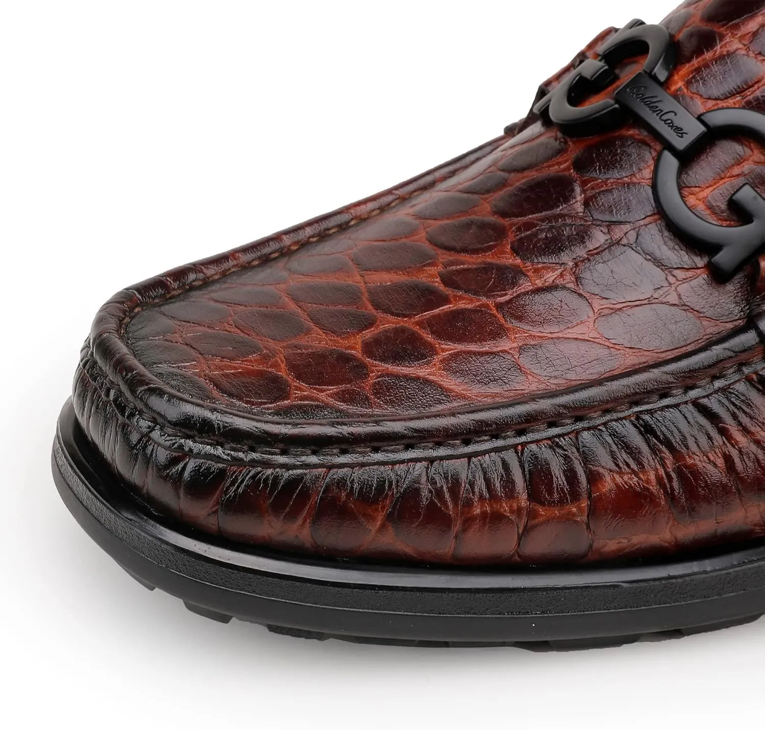 Mens Luxury Leather Penny Loafer, Fashion Comfort Dress Shoes Classical Handmade Slip on Loafer Shoes for Men