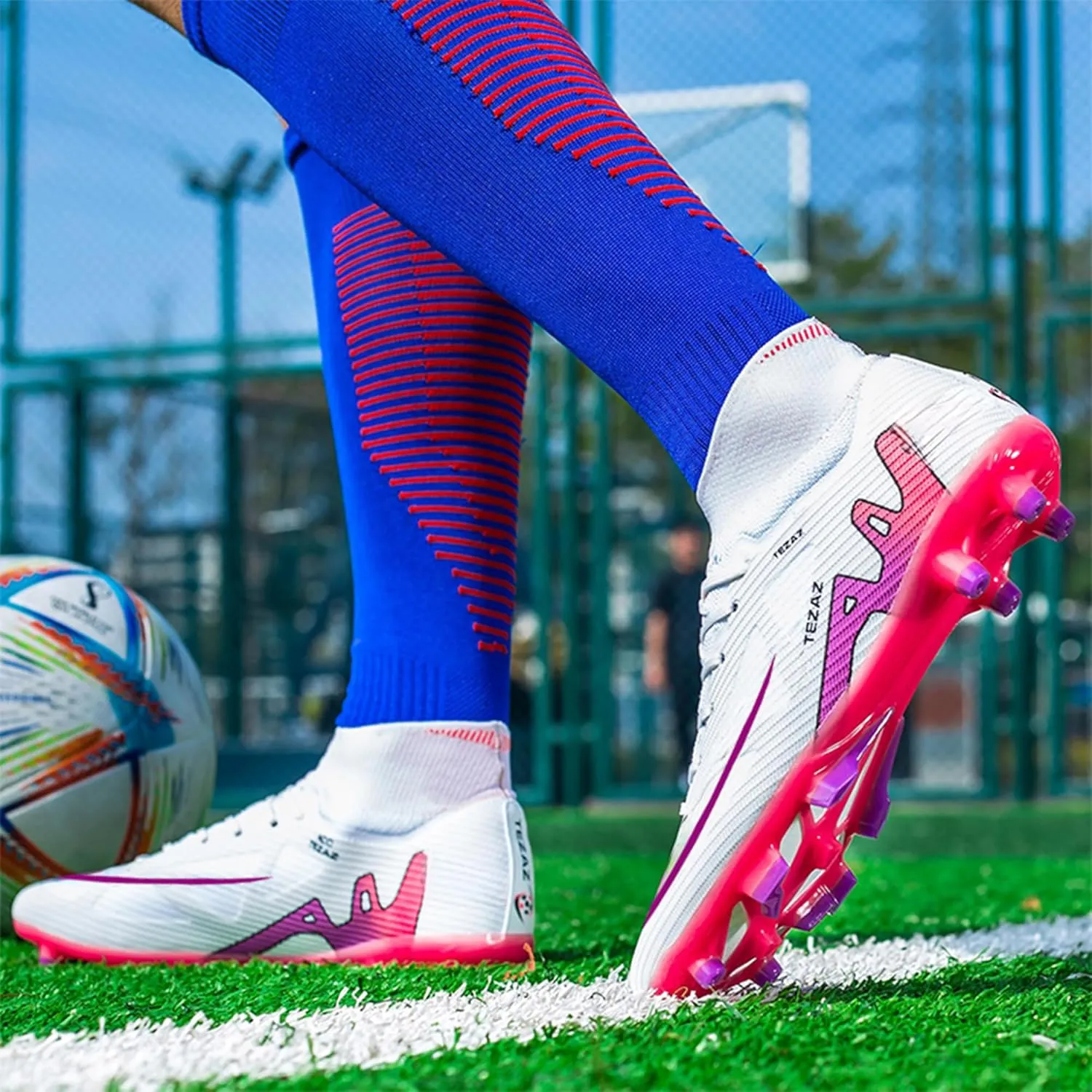Men's Soccer Cleats Shoes Football Cleats Shoes Training Athletic Women Professional Sneaker Outdoor for AG/FG