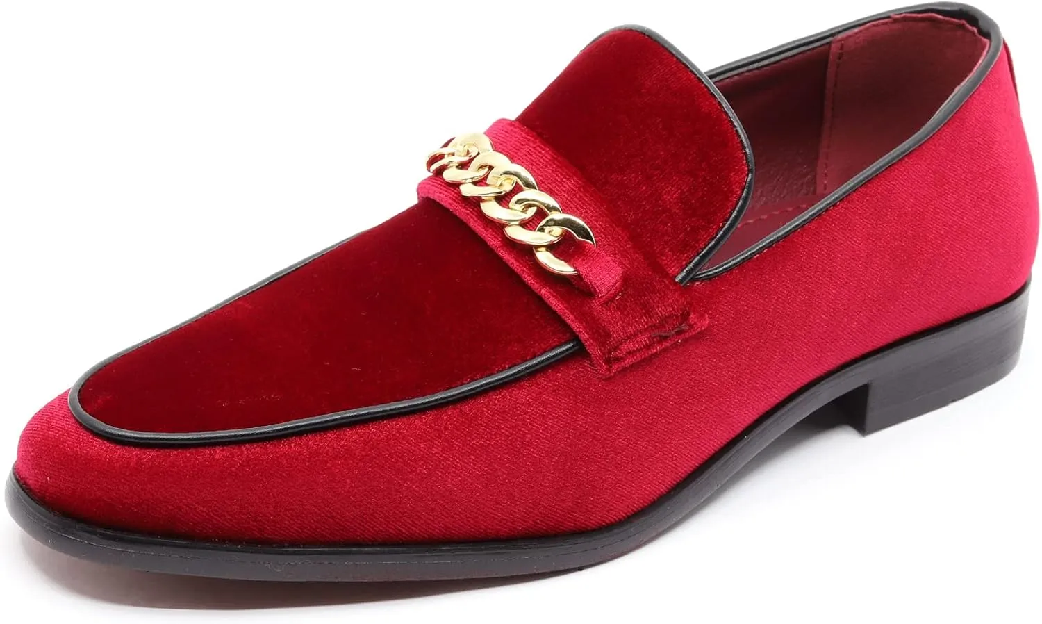 Men's Vintage Velvet Designer Classic Dress Tuxedo Smoking Slipper Loafer Slip On Shoes Arthur-02