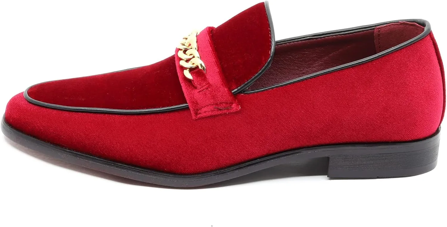 Men's Vintage Velvet Designer Classic Dress Tuxedo Smoking Slipper Loafer Slip On Shoes Arthur-02