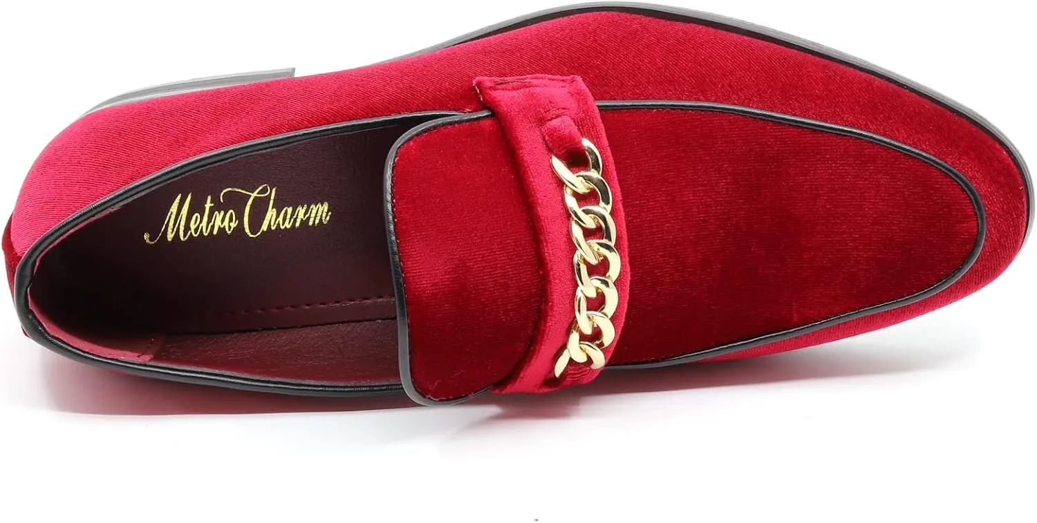 Men's Vintage Velvet Designer Classic Dress Tuxedo Smoking Slipper Loafer Slip On Shoes Arthur-02