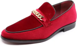 Men's Vintage Velvet Designer Classic Dress Tuxedo Smoking Slipper Loafer Slip On Shoes Arthur-02