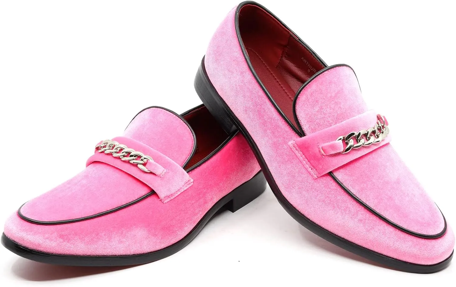 Men's Vintage Velvet Designer Classic Dress Tuxedo Smoking Slipper Loafer Slip On Shoes Arthur-02