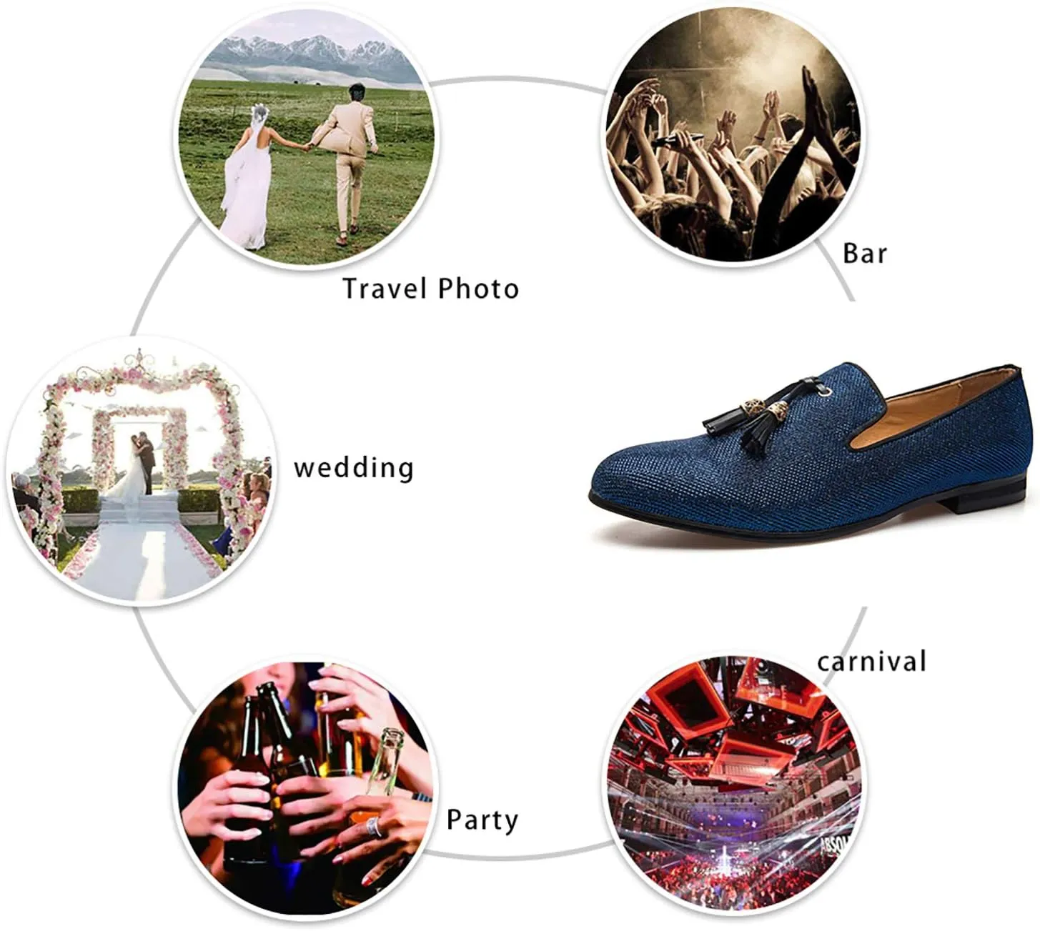 Men's Vintage Velvet Embroidery Noble Loafer Shoes Slip-on Loafer Smoking Slipper Tassel Loafer