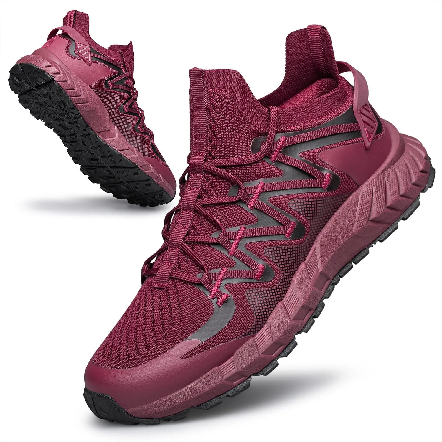 Men's Walking Shoes Hands Free Slip On Sneaker Strap Running Tennis Shoes for Flat Feet Plantar Fasciitis Workout Shoes