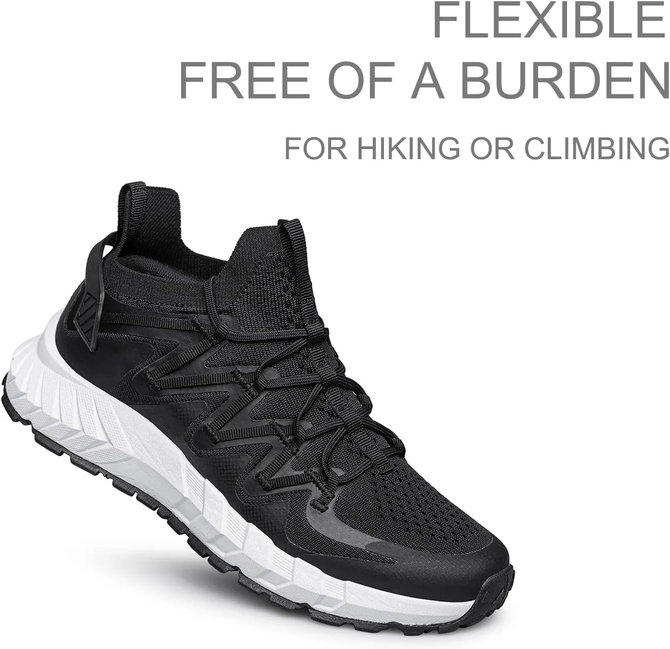 Men's Walking Shoes Hands Free Slip On Sneaker Strap Running Tennis Shoes for Flat Feet Plantar Fasciitis Workout Shoes