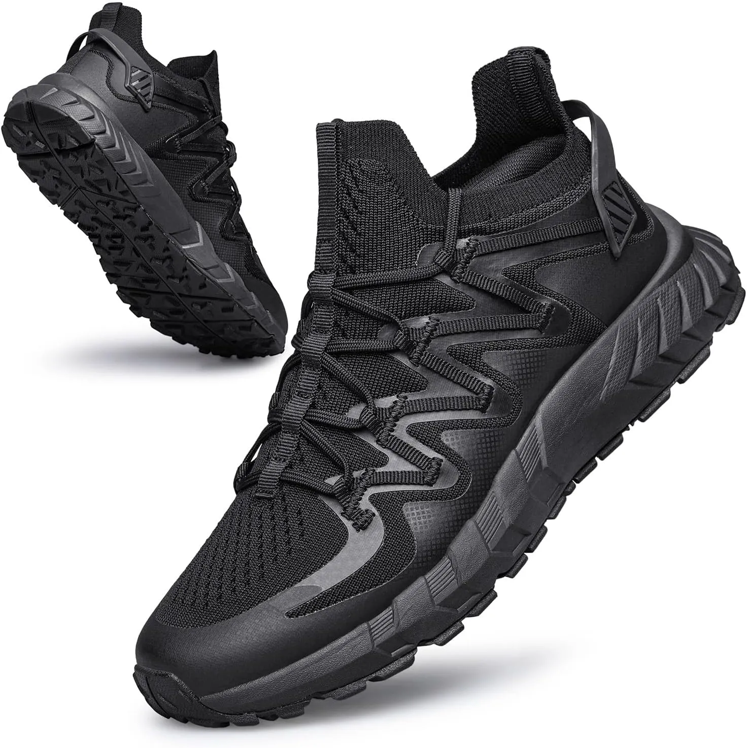 Men's Walking Shoes Hands Free Slip On Sneaker Strap Running Tennis Shoes for Flat Feet Plantar Fasciitis Workout Shoes