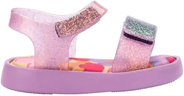 mini melissa Jump Sandals for Babies & Toddlers - Papete Jelly Sandal w/Velcro Fastener, Comfy Sandals for Toddler Girls