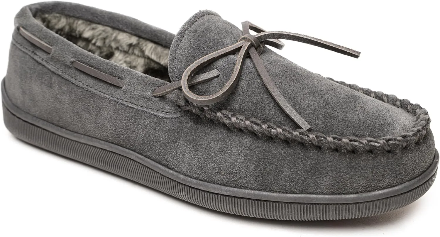 Minnetonka Men's Pile Lined Hardsole Slipper