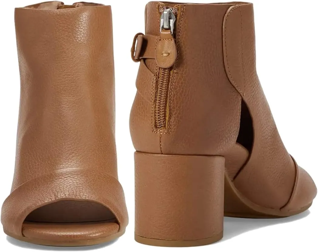 MOOMMO Women Open Toe Booties Sandals Heeled Cutout Peep Toe Summer Ankle Bootie Chunky Block Mid Heel Back Zipper Hollowed Dress Sandal Shoes 2.5" Heels Retro Elegant Office Party Comfort 4-11 M US