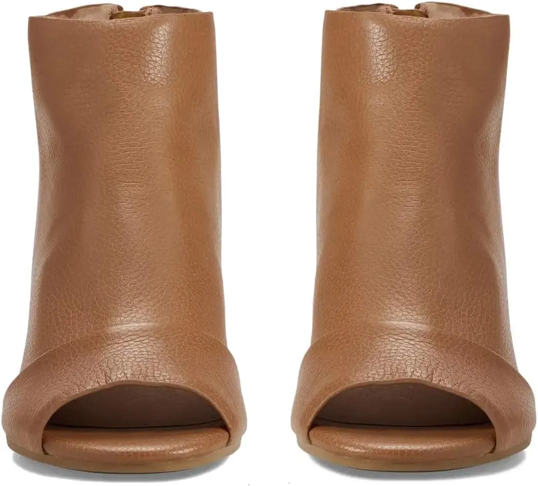 MOOMMO Women Open Toe Booties Sandals Heeled Cutout Peep Toe Summer Ankle Bootie Chunky Block Mid Heel Back Zipper Hollowed Dress Sandal Shoes 2.5" Heels Retro Elegant Office Party Comfort 4-11 M US