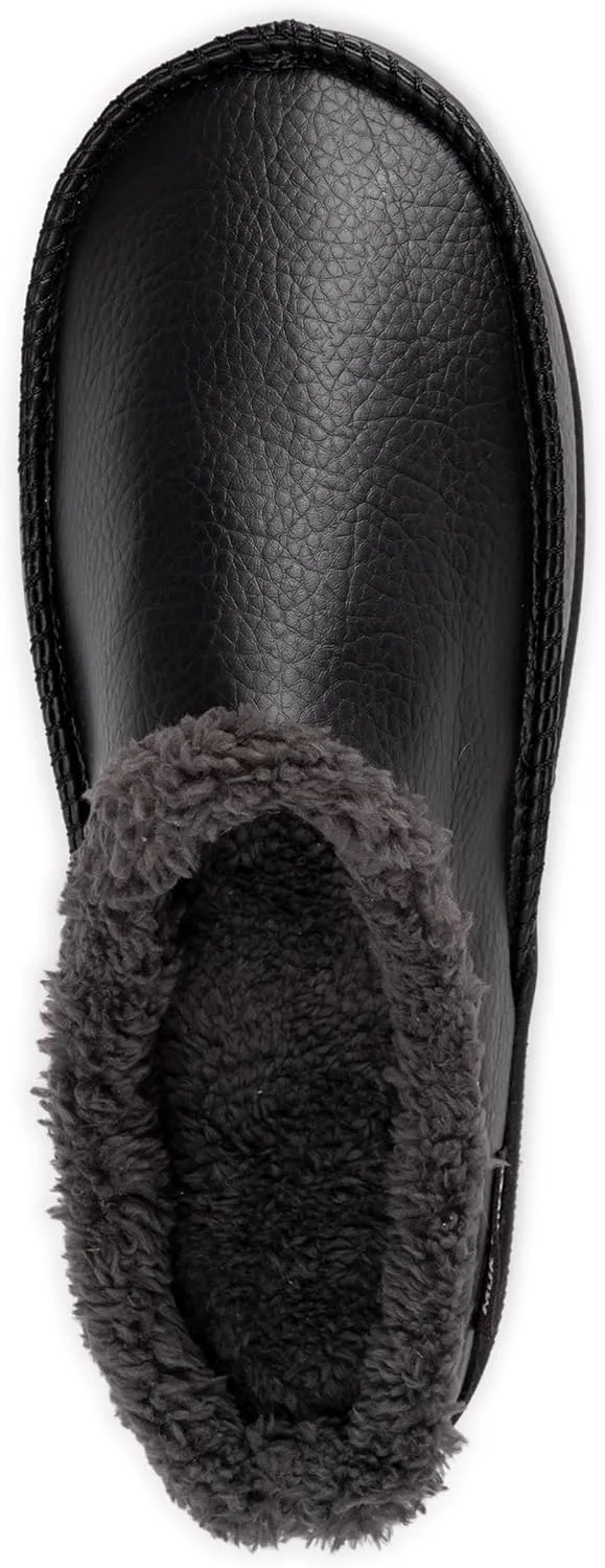 MUK LUKS Men's Faux Leather Clog Slipper